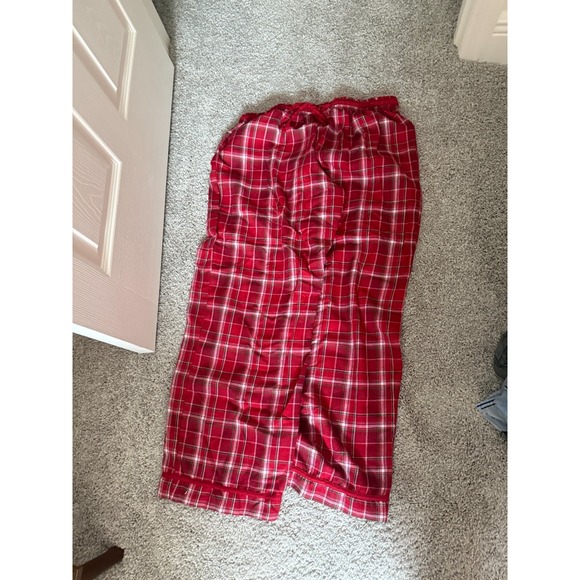 Disney Store Christmas Mickey Minnie Mouse Pajamas Flannel Red Plaid Woman's L - Picture 4 of 4